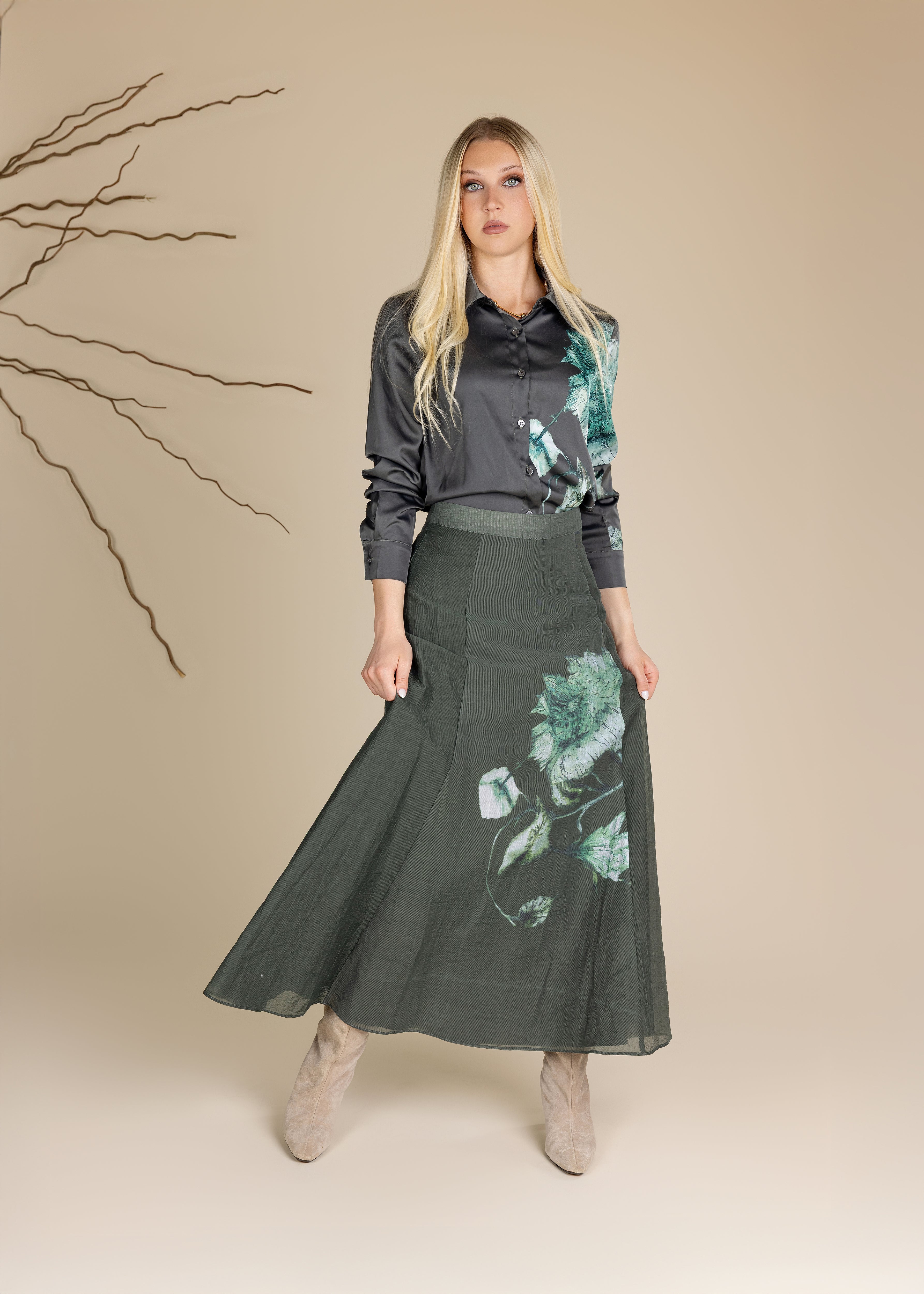 Abington Silk Printed Blouse