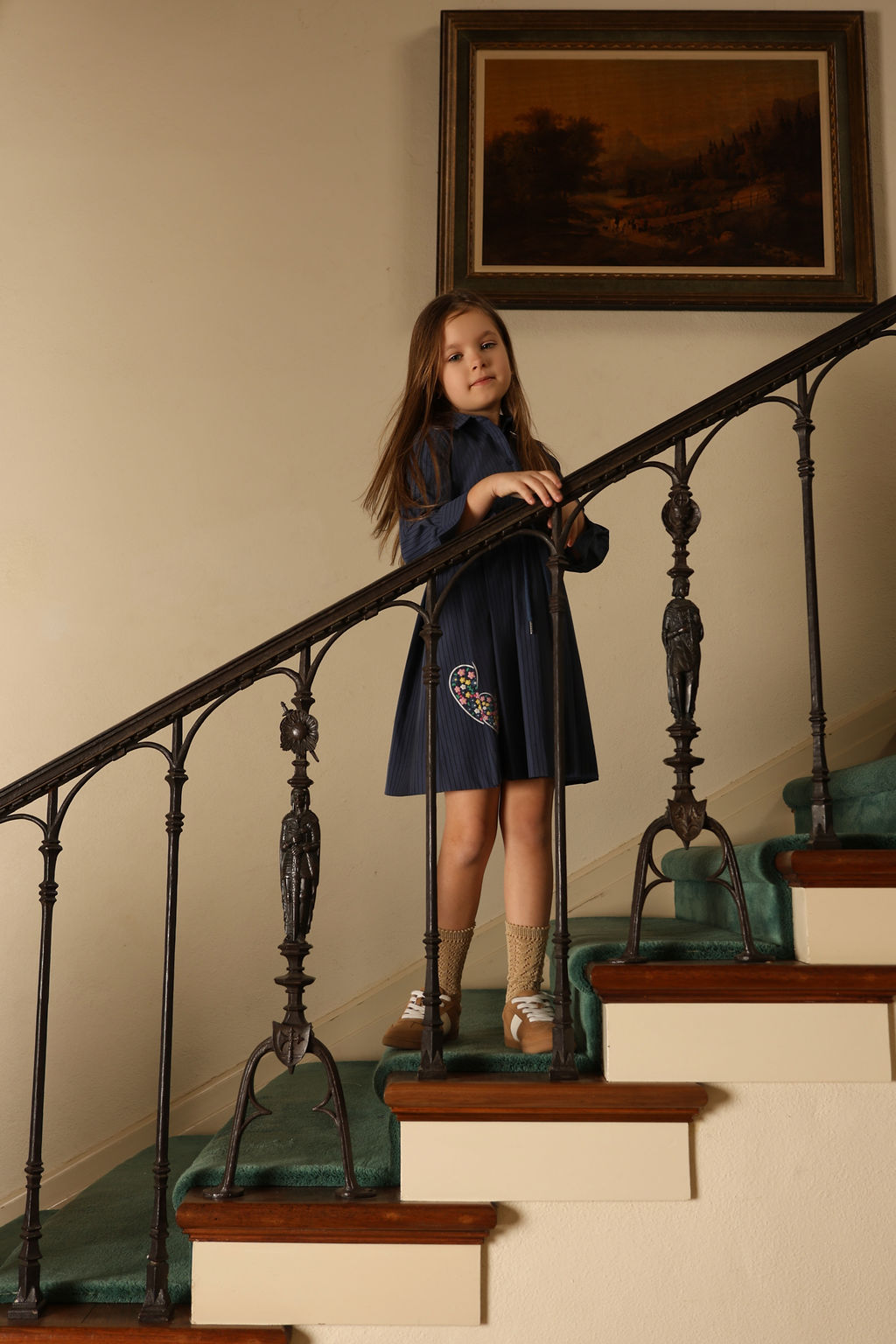 Love Heart Pintripe Dress