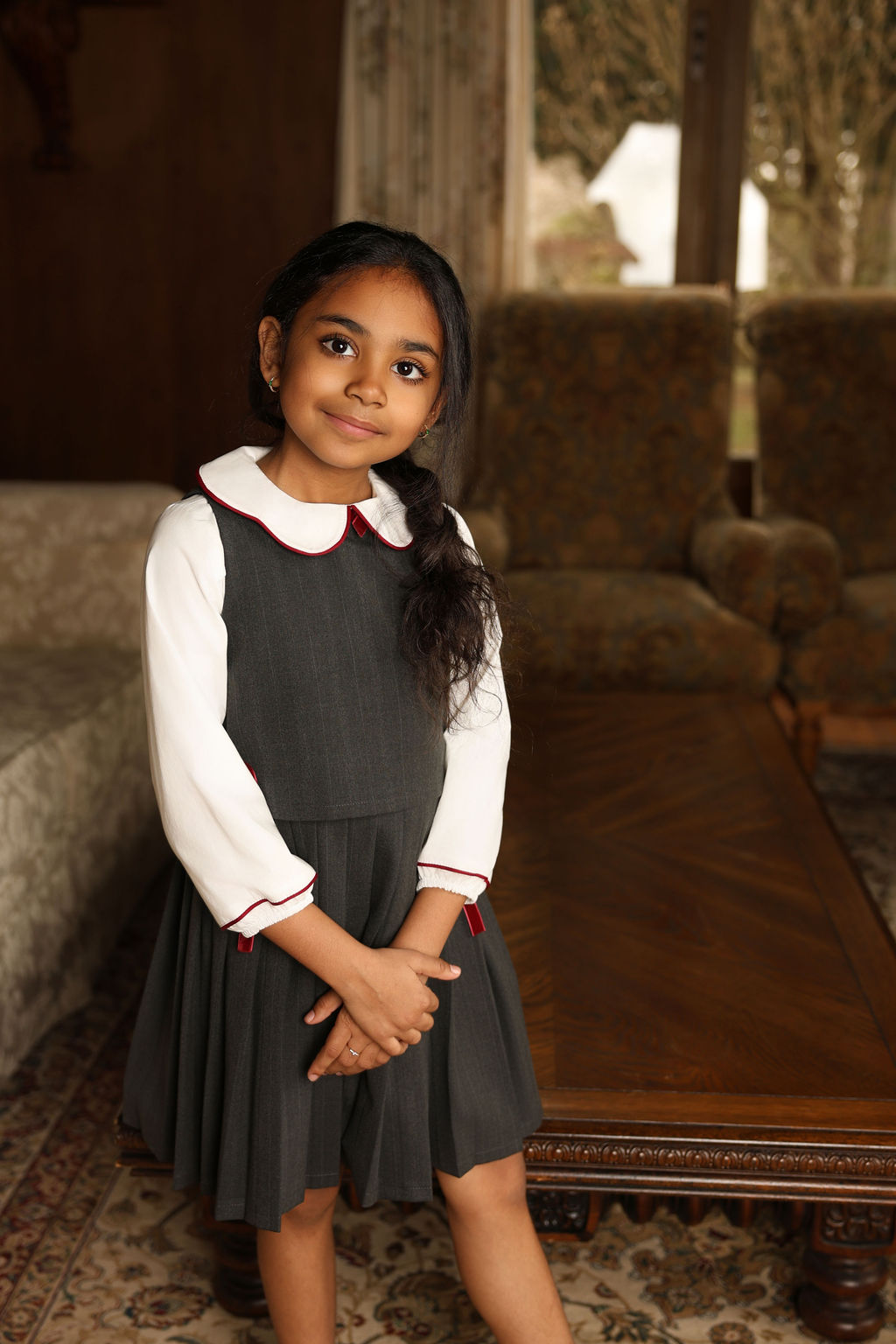 Seamed Pinstripe Jumper