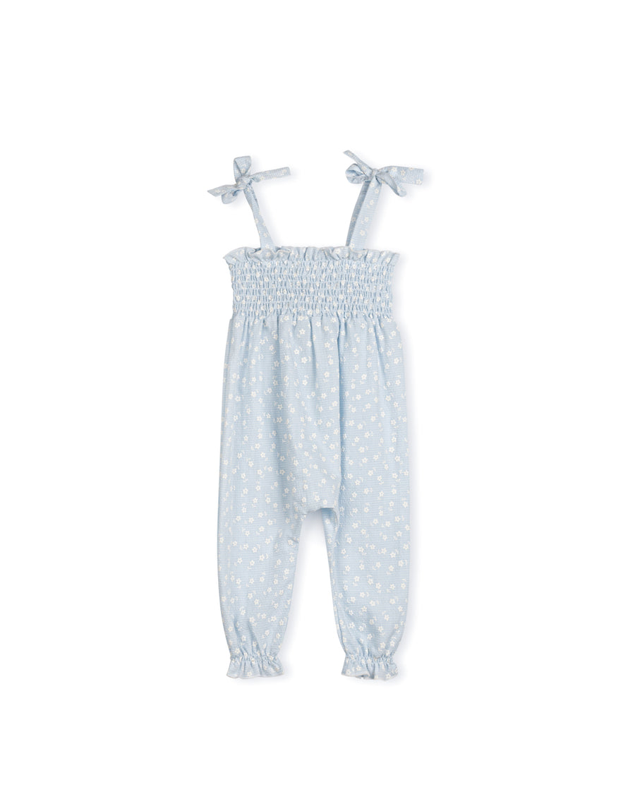 Arthur - Embroidered Daisy Long Romper