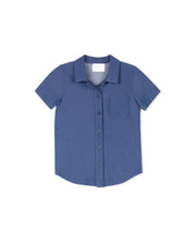 Rounded Bottom Button Down Polo