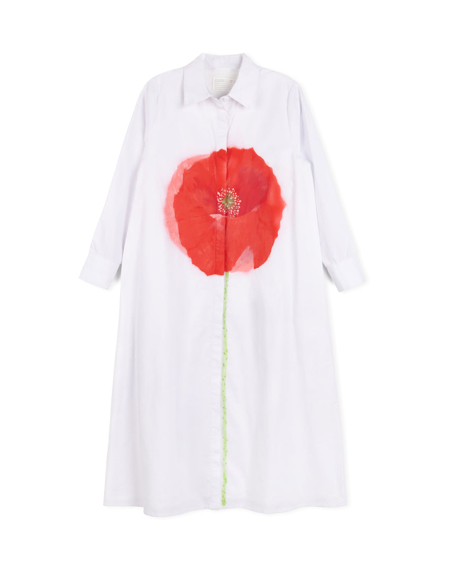 Flower Stem Shirt Dress