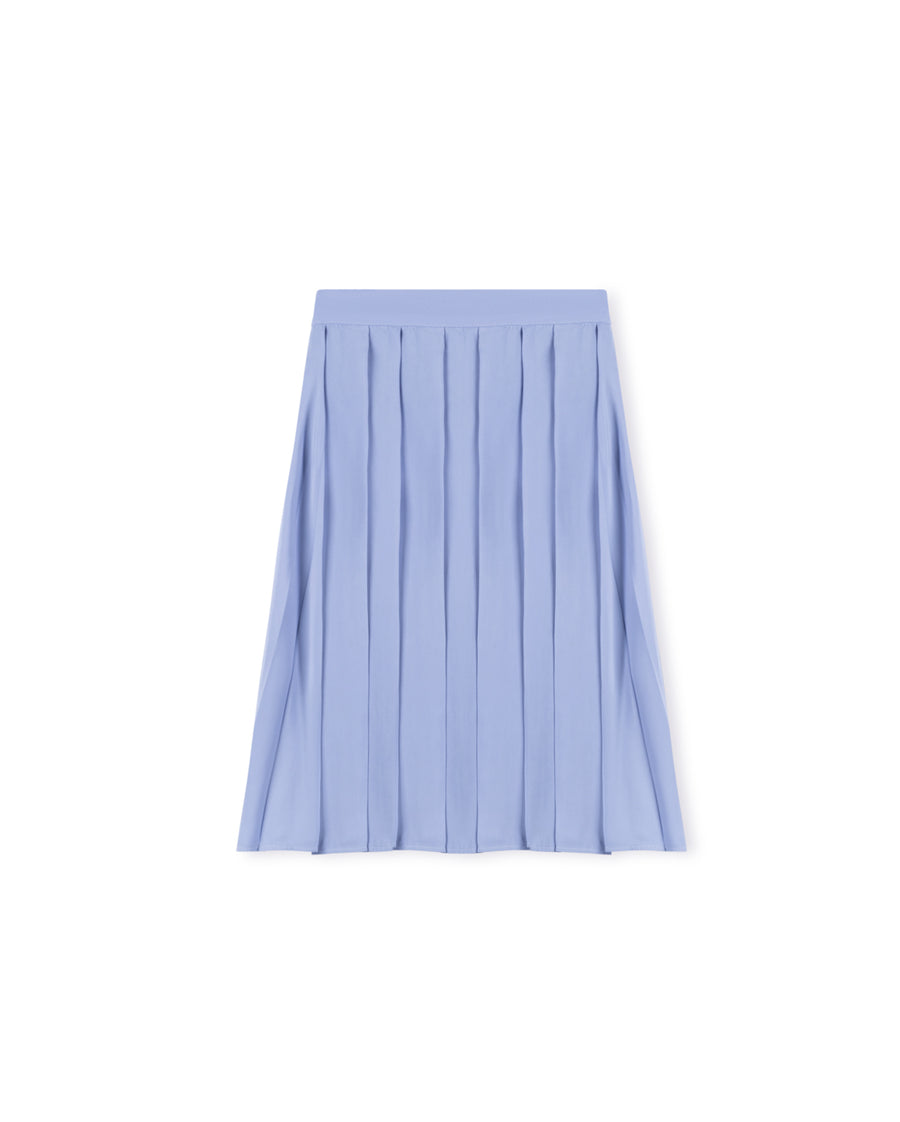 Homan - Pleated Silk Short Skirt