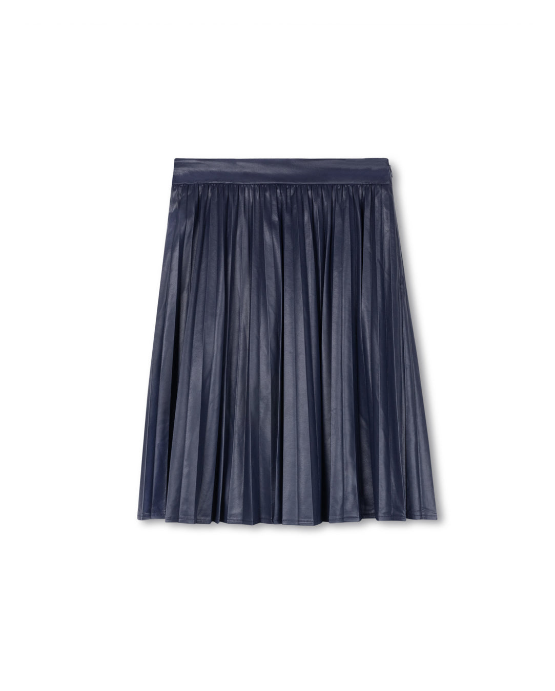 Brice Leather Pleated Skirt