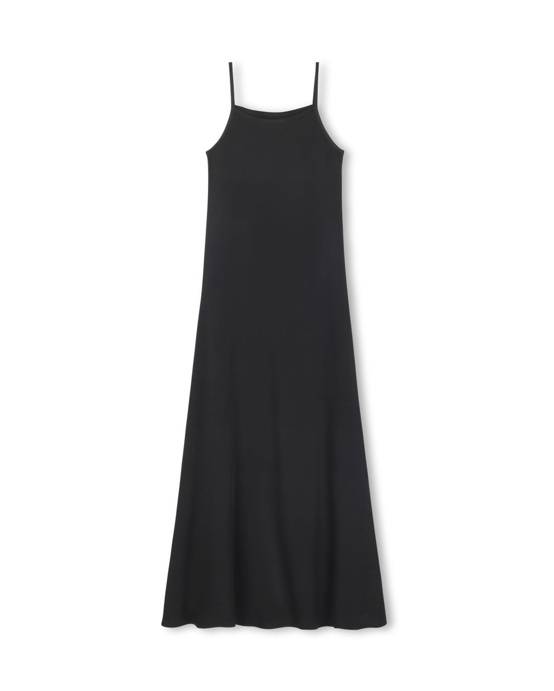 Ruffle Trim Knit And Silk Dress