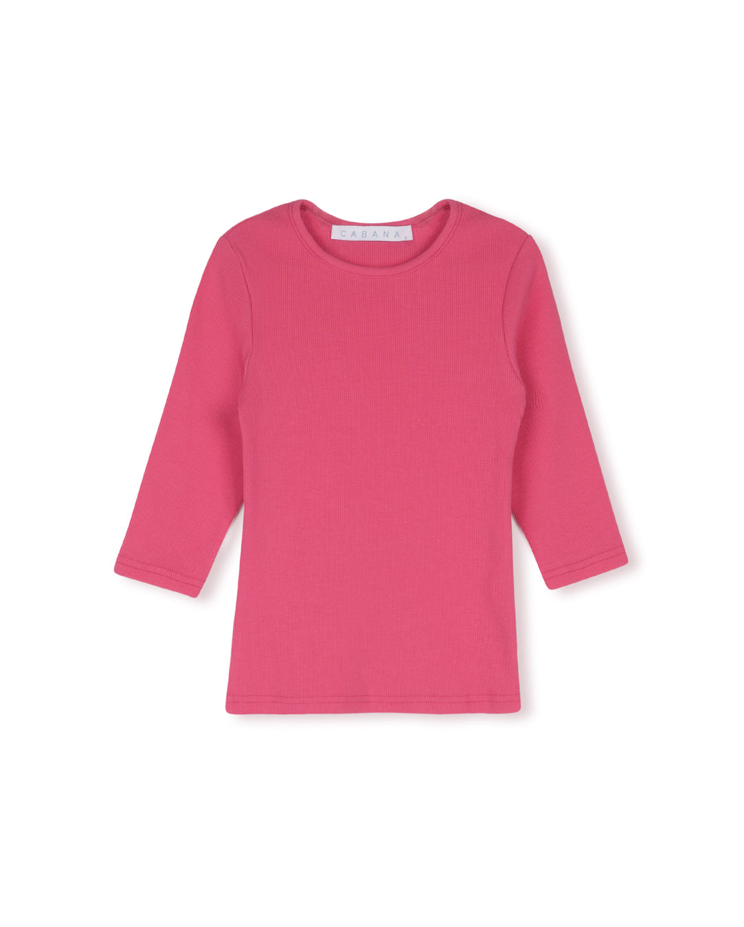 Cotton Ribbed Fitted Tee