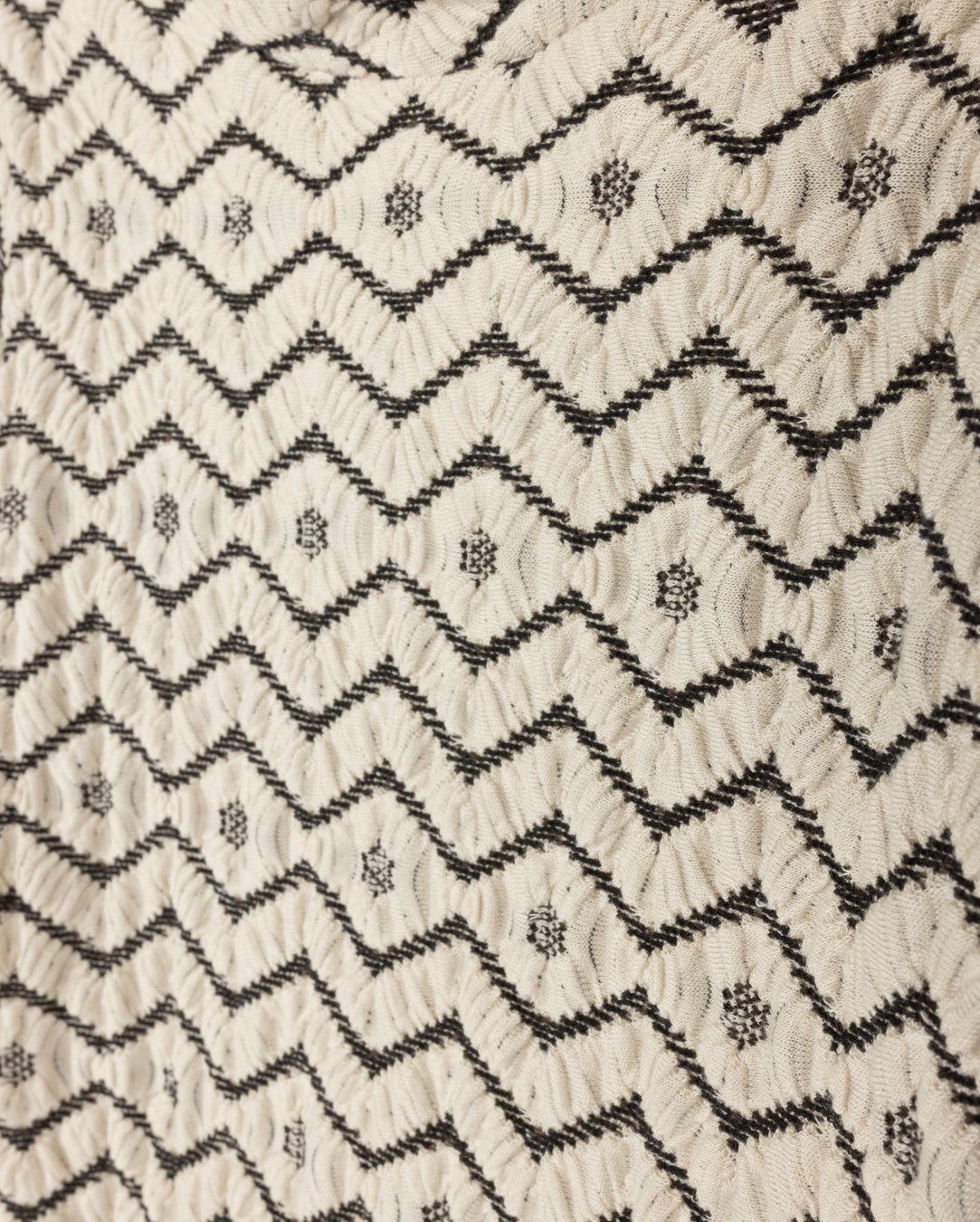 Stretch Chevron Turtleneck