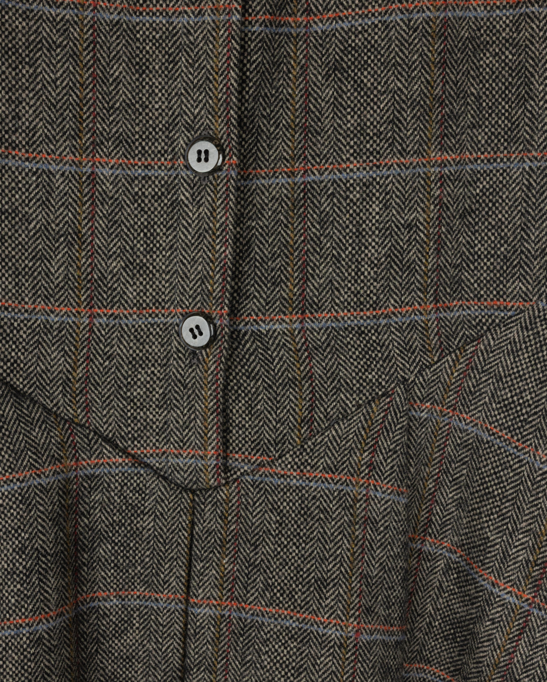 Herringbone Plaid Jumper