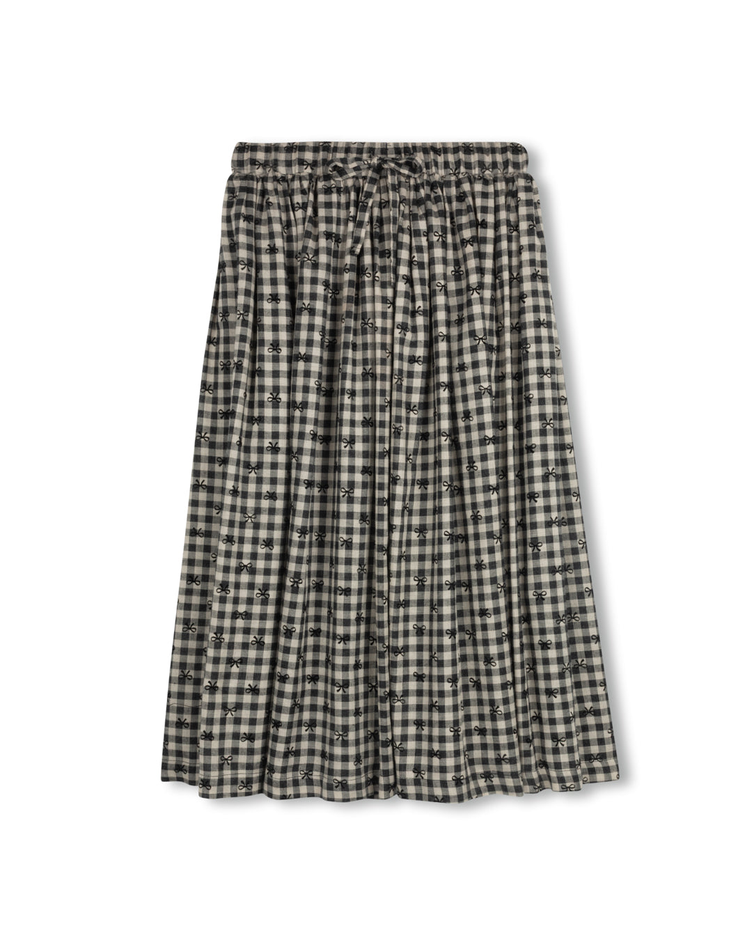 Sherry Checked And Bow Skirt