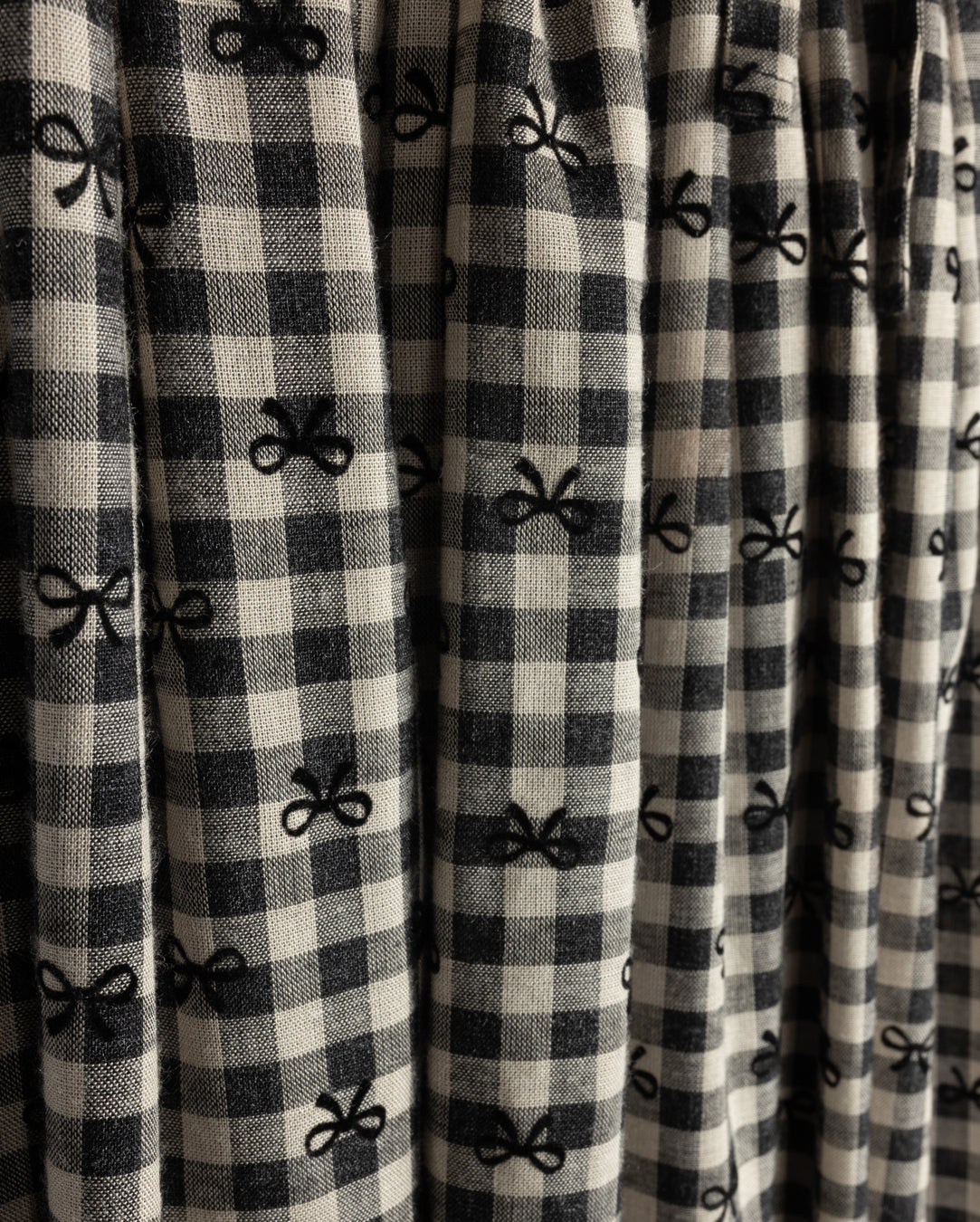 Sherry Checked And Bow Skirt