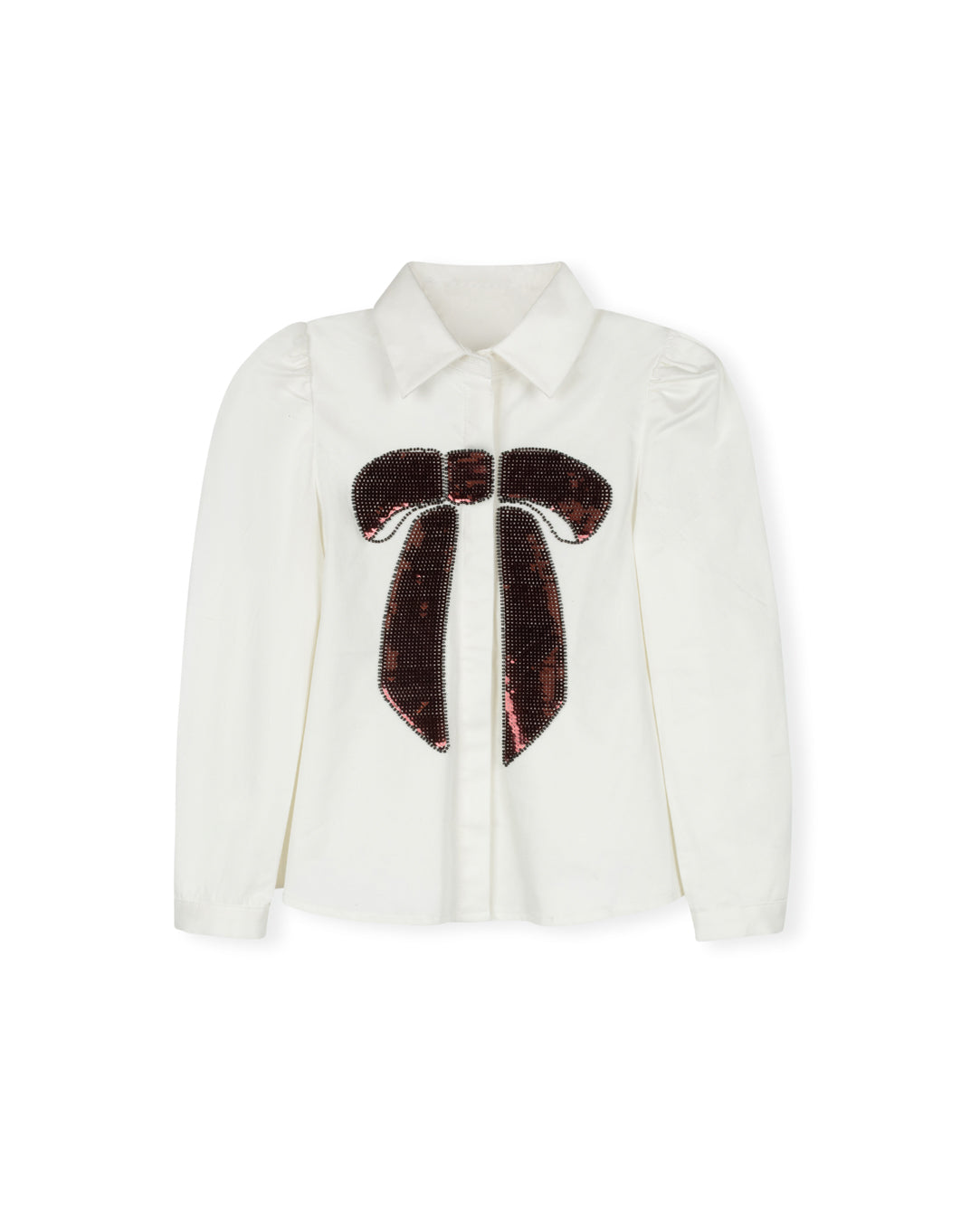 Sequin Bow Blouse