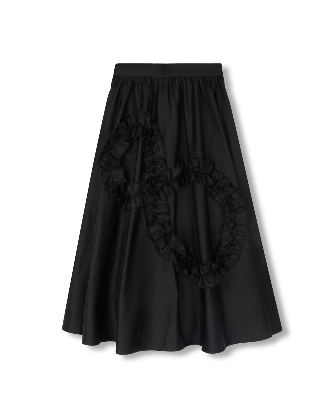 Swiss Poplin Ruffle Detail Skirt