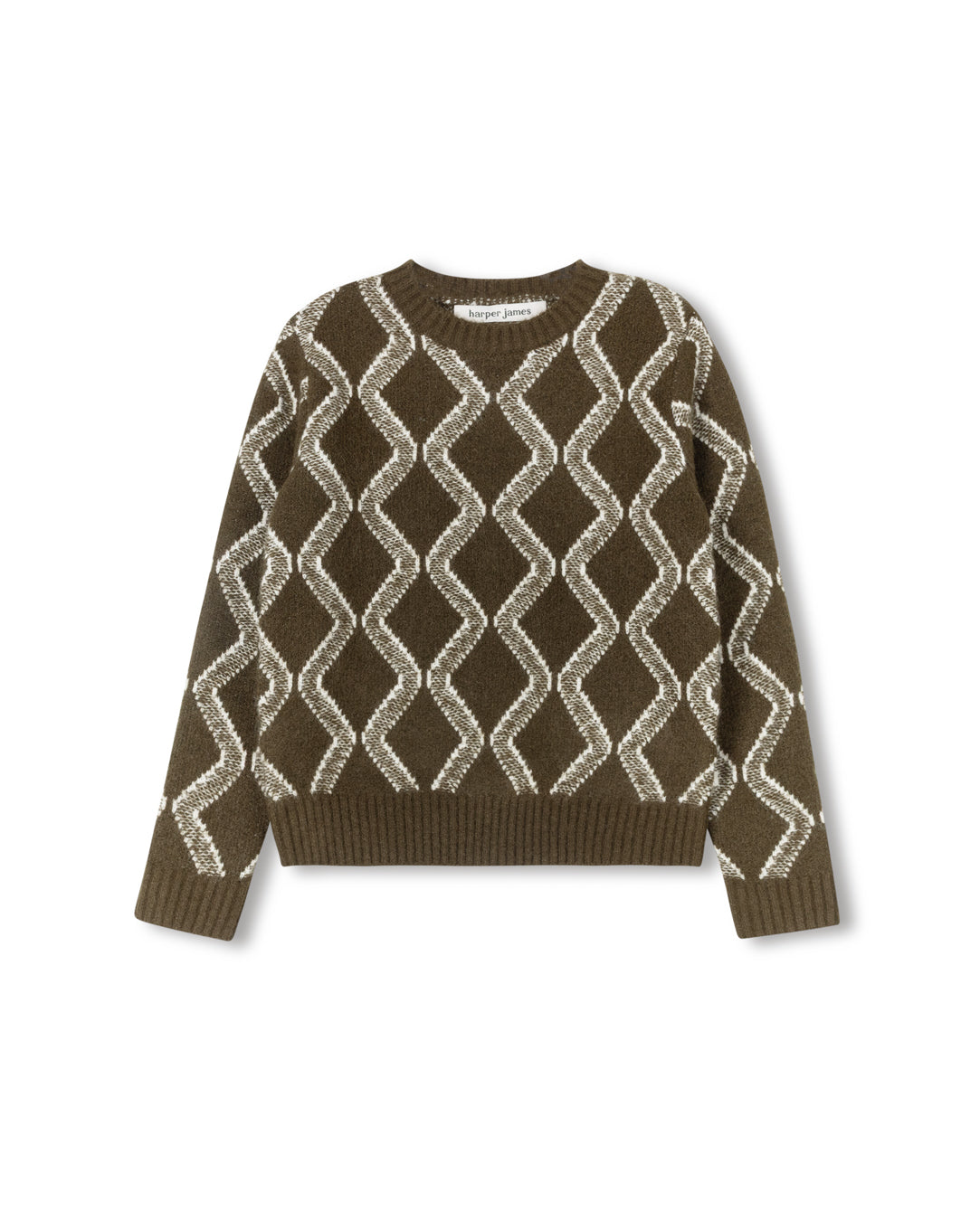 Knit Argyle Sweater