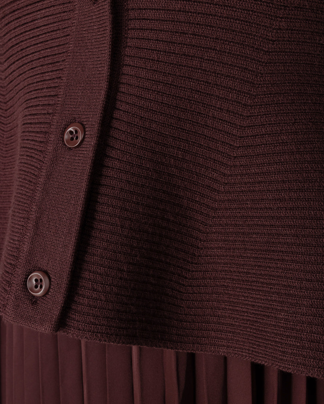 Peplum Cardigan Pleated Maxi Dress
