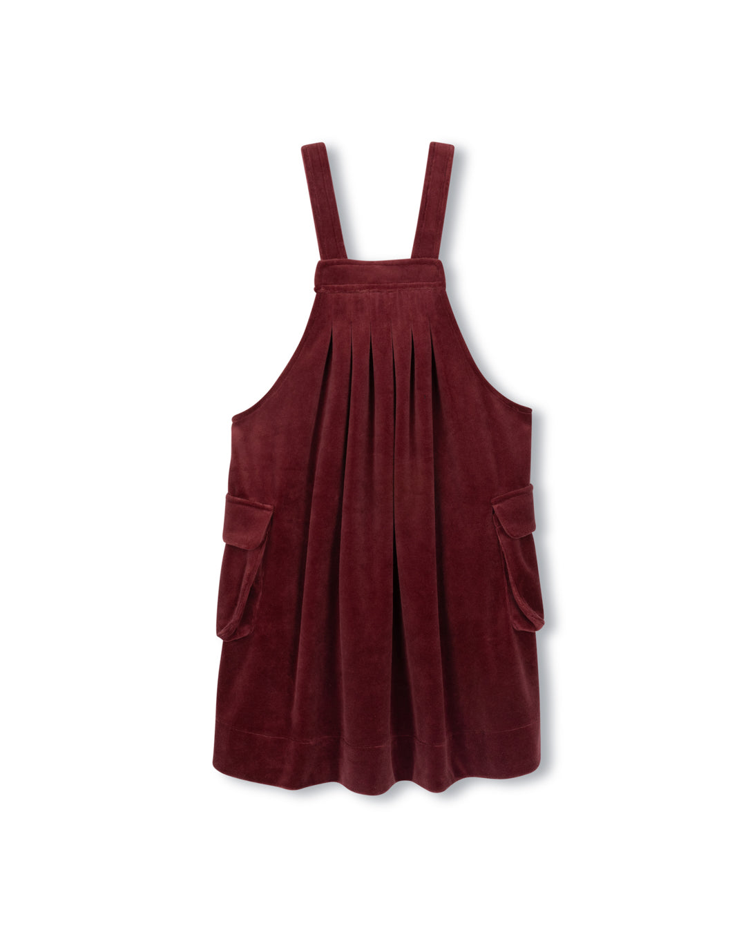 Dorthy Velour Pleated Pocket Jumper