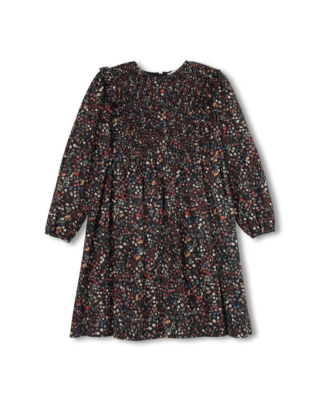 Full Smocked Top Ruffle Dress