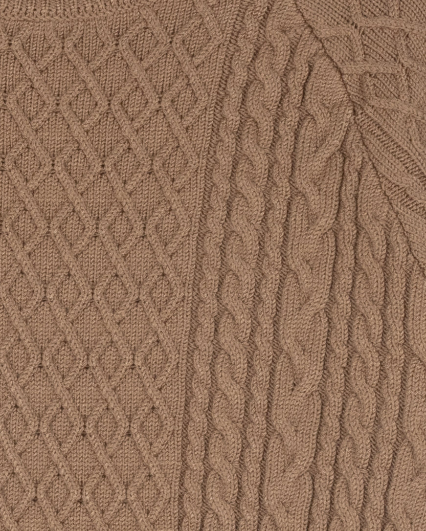 Yarrow Cable Knit Turtleneck Sweater