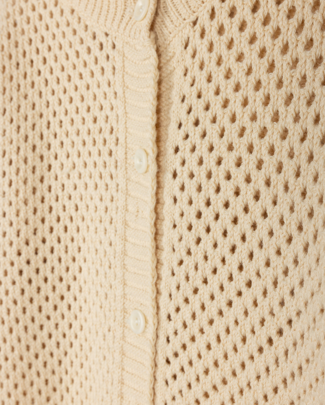 Big Pointelle Knit Holy Cardigan