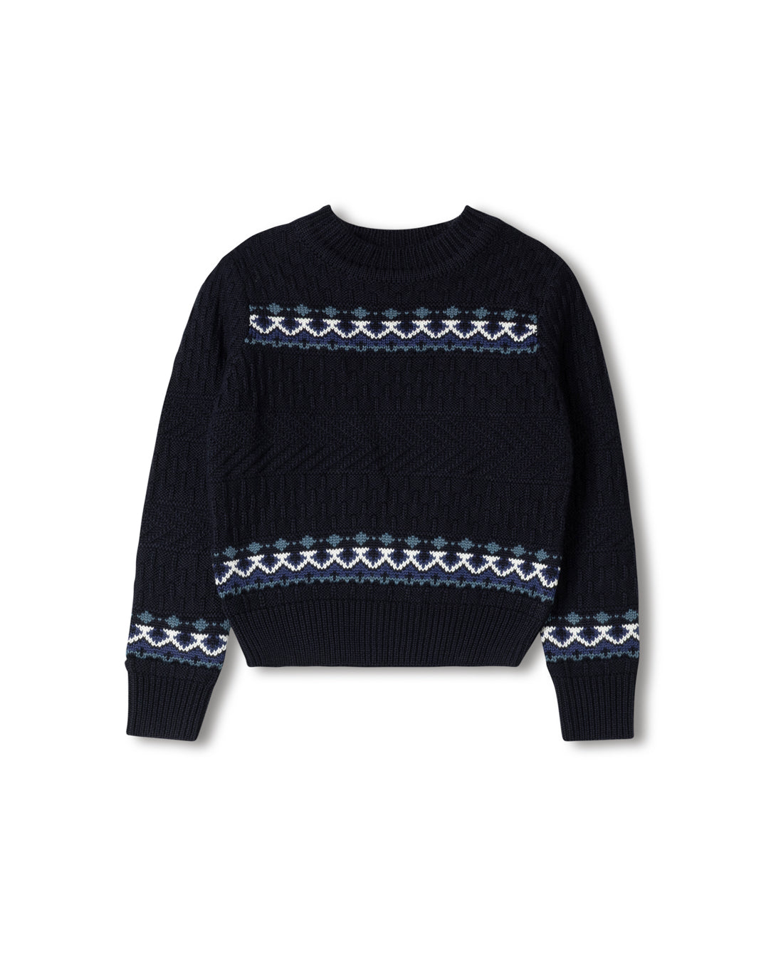 Small Fair Isle Knit Pattern Sweater