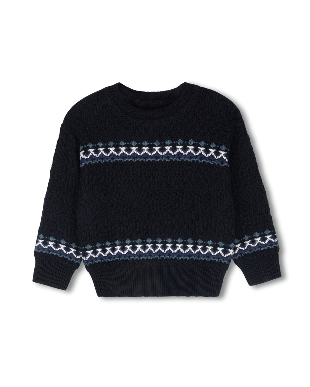 Small Fair Isle Knit Pattern Sweater