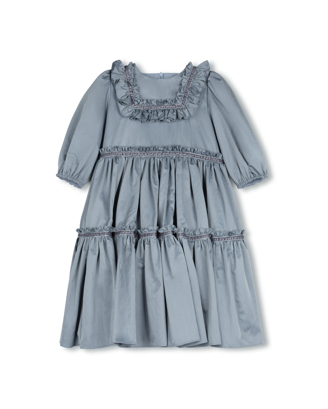 Taffeta Tiered Knee Gown