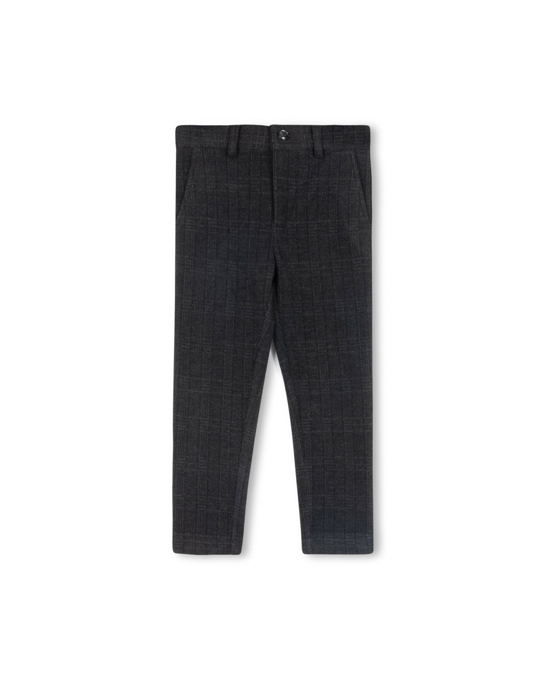Herringbone Plaid Stretch Pants