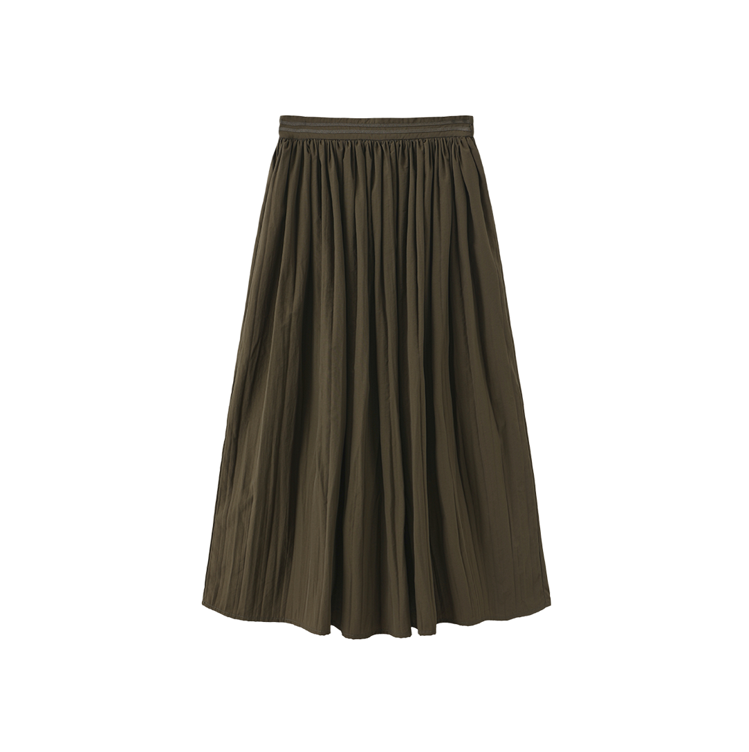 Chill Gathered Midi Skirt