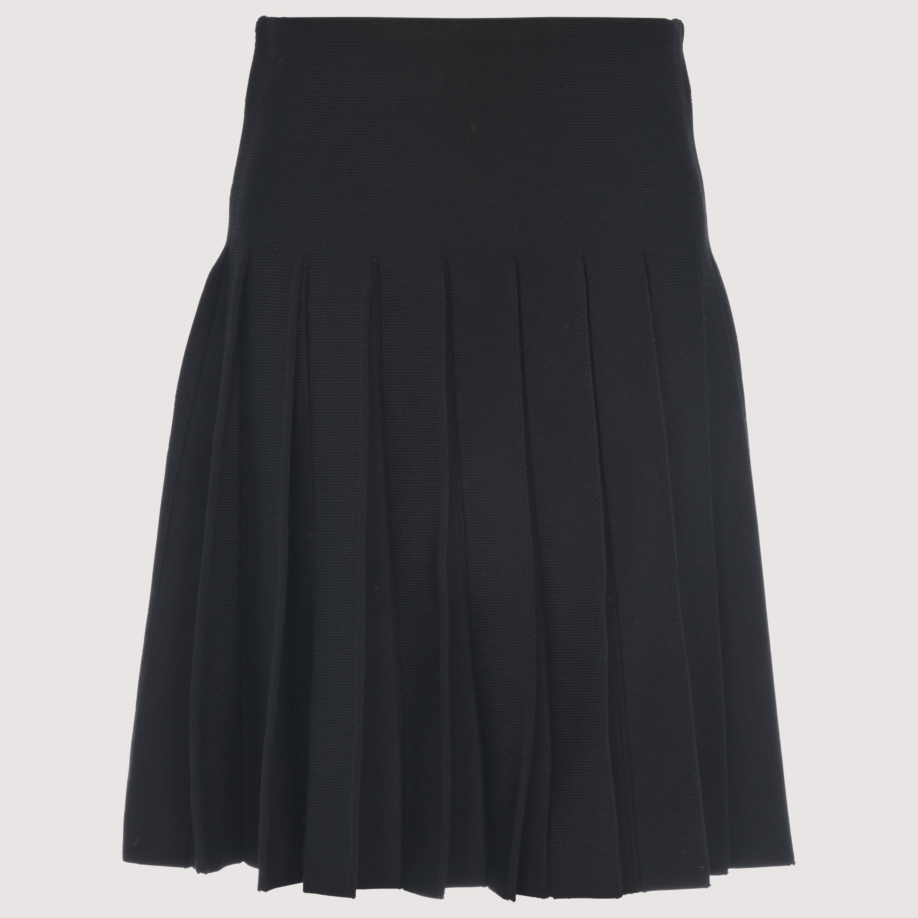 Silk Knit Pleated Skirt