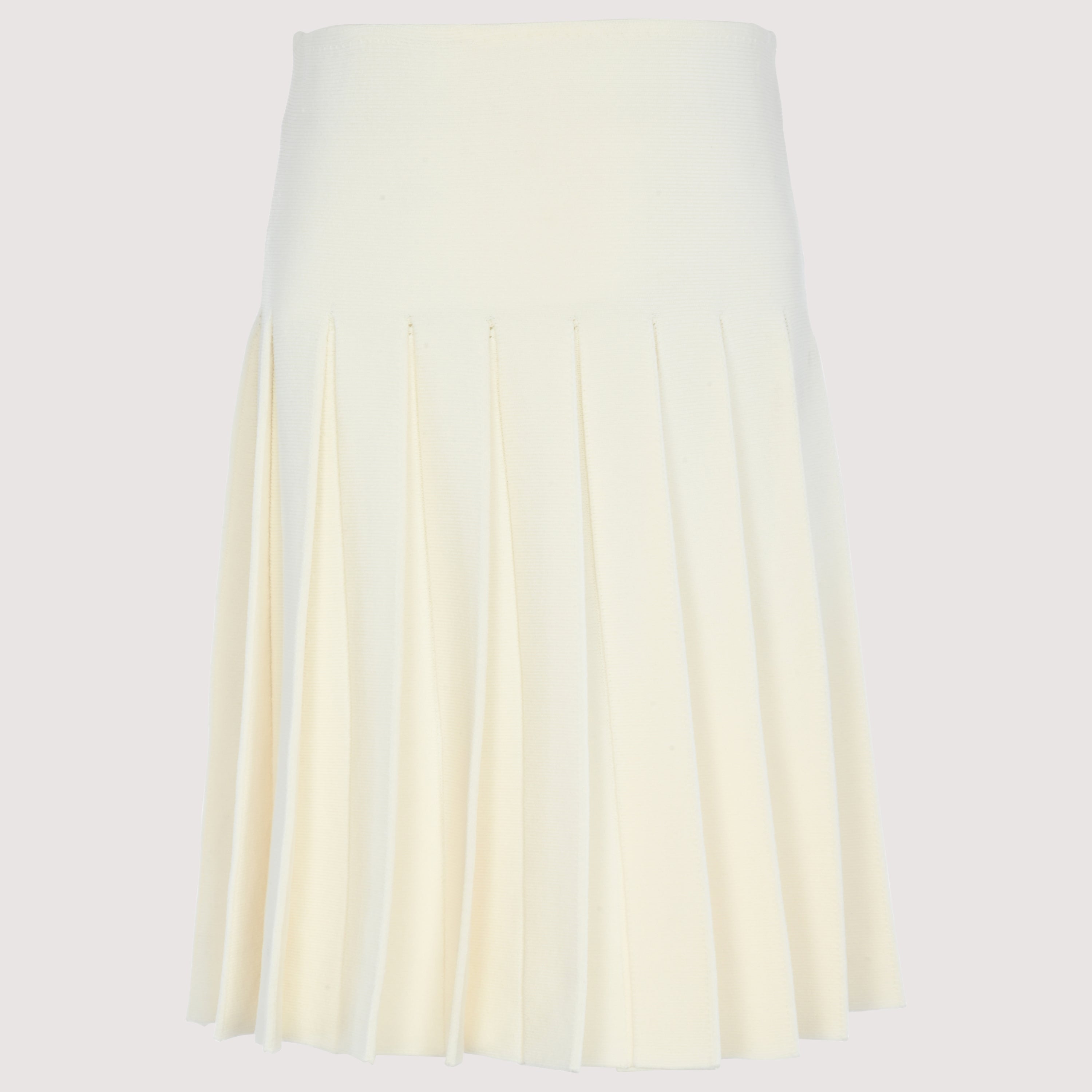 Silk Knit Pleated Skirt