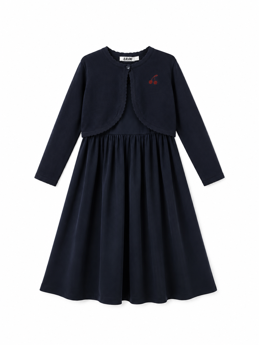 Scalloped Shrug With Robe