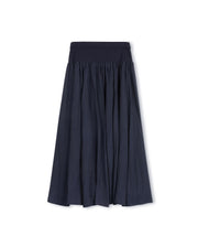 Cotton Waisted Flowy Maxi Skirt