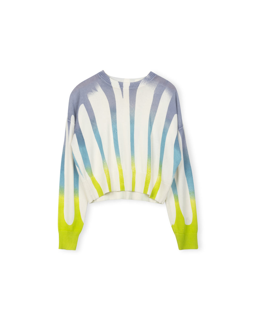 Ombre Tie Dye Detailed Knit Top