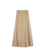 A-Line Zipper Waisted Maxi Skirt