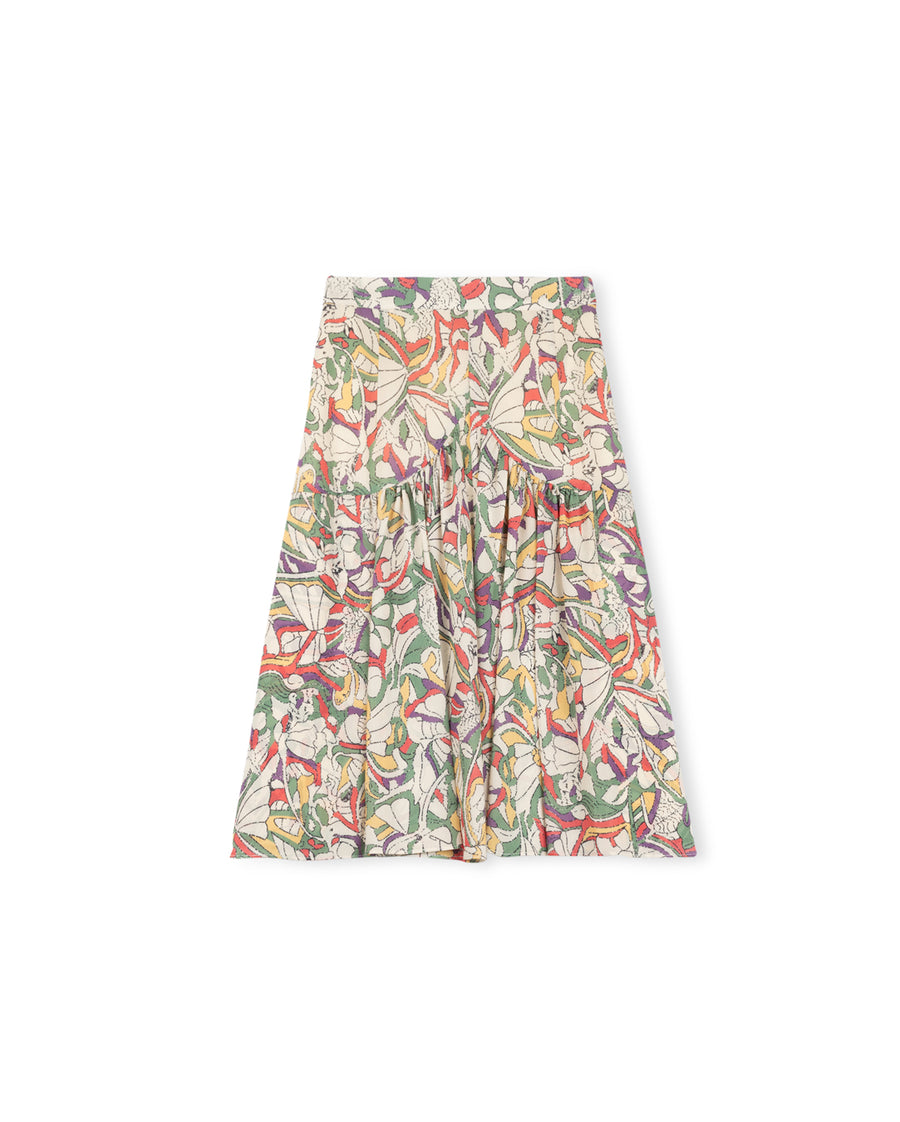Varick Printed Asymmetric Skirt