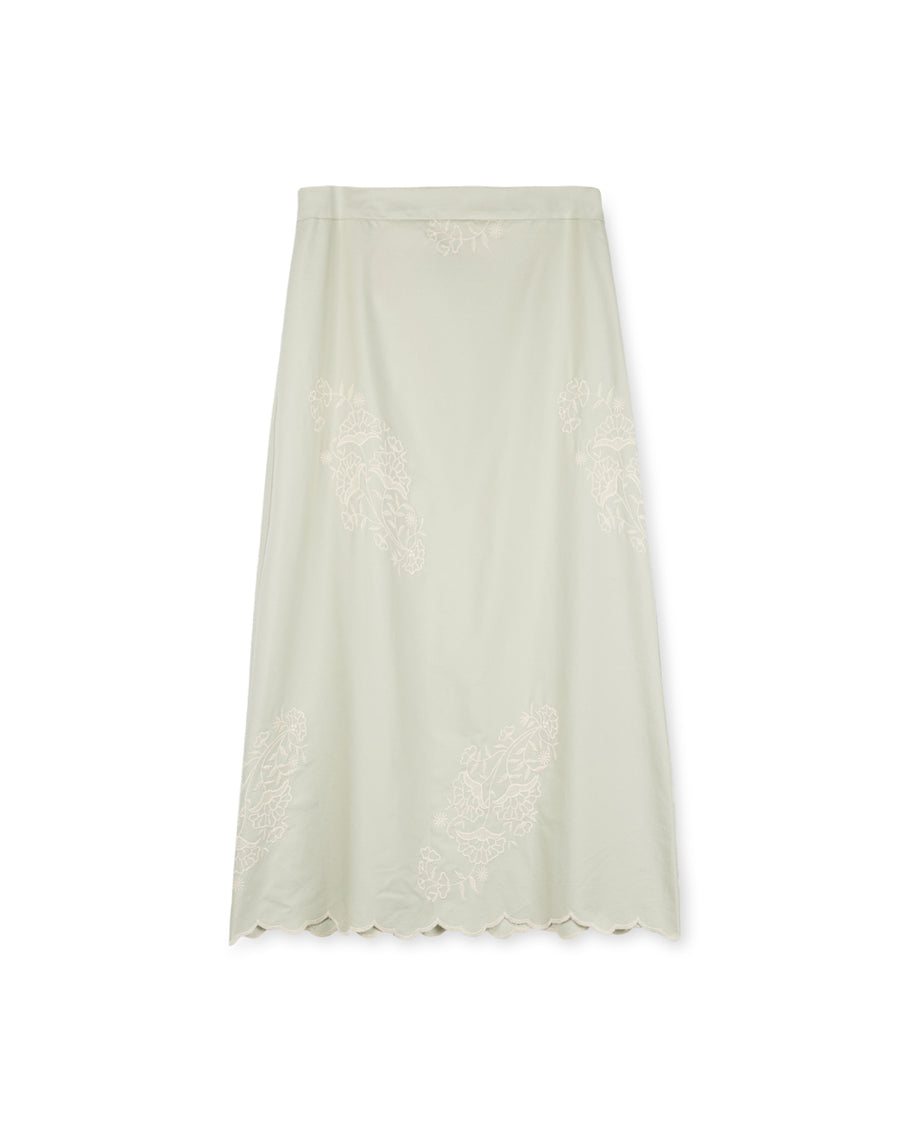 Embroidered Lace Detailed Skirt
