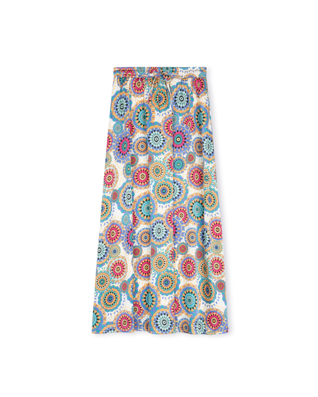 Colorful Print Maxi Skirt