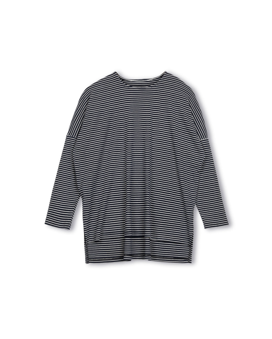 Dolman Cotton Stripe T-Shirt