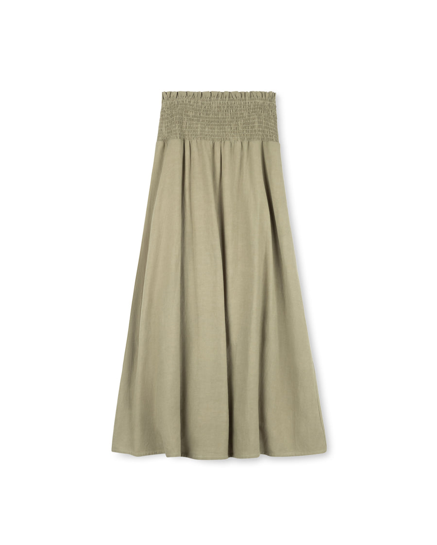 Galix Linen Maxi Skirt