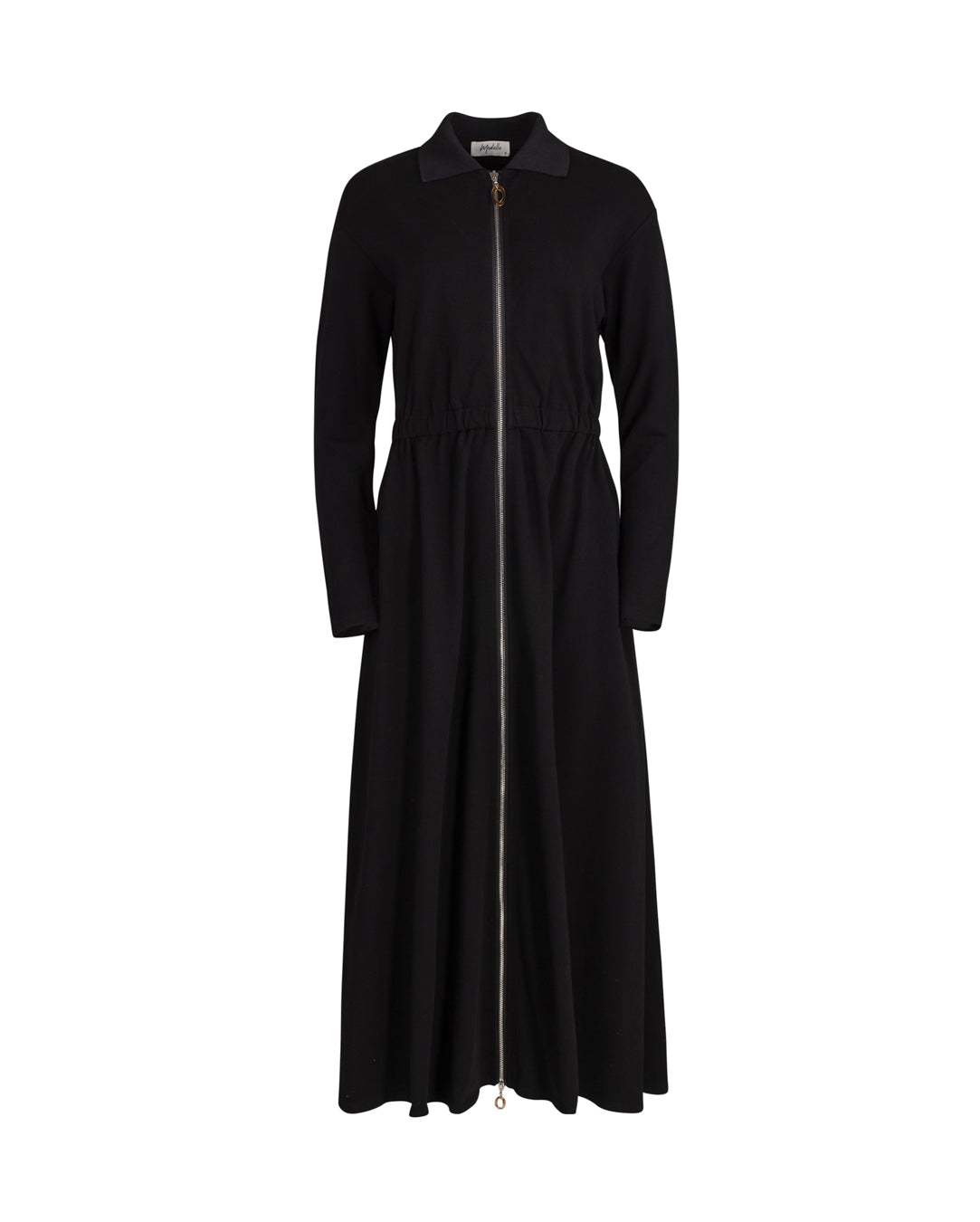 Sweatshirt Zip Up Drop Waist Dress
