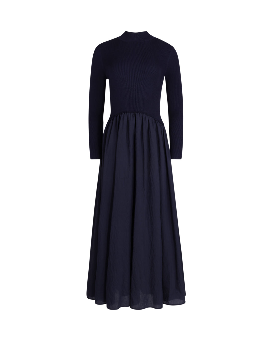 Knit And Taffeta Bubble Dress