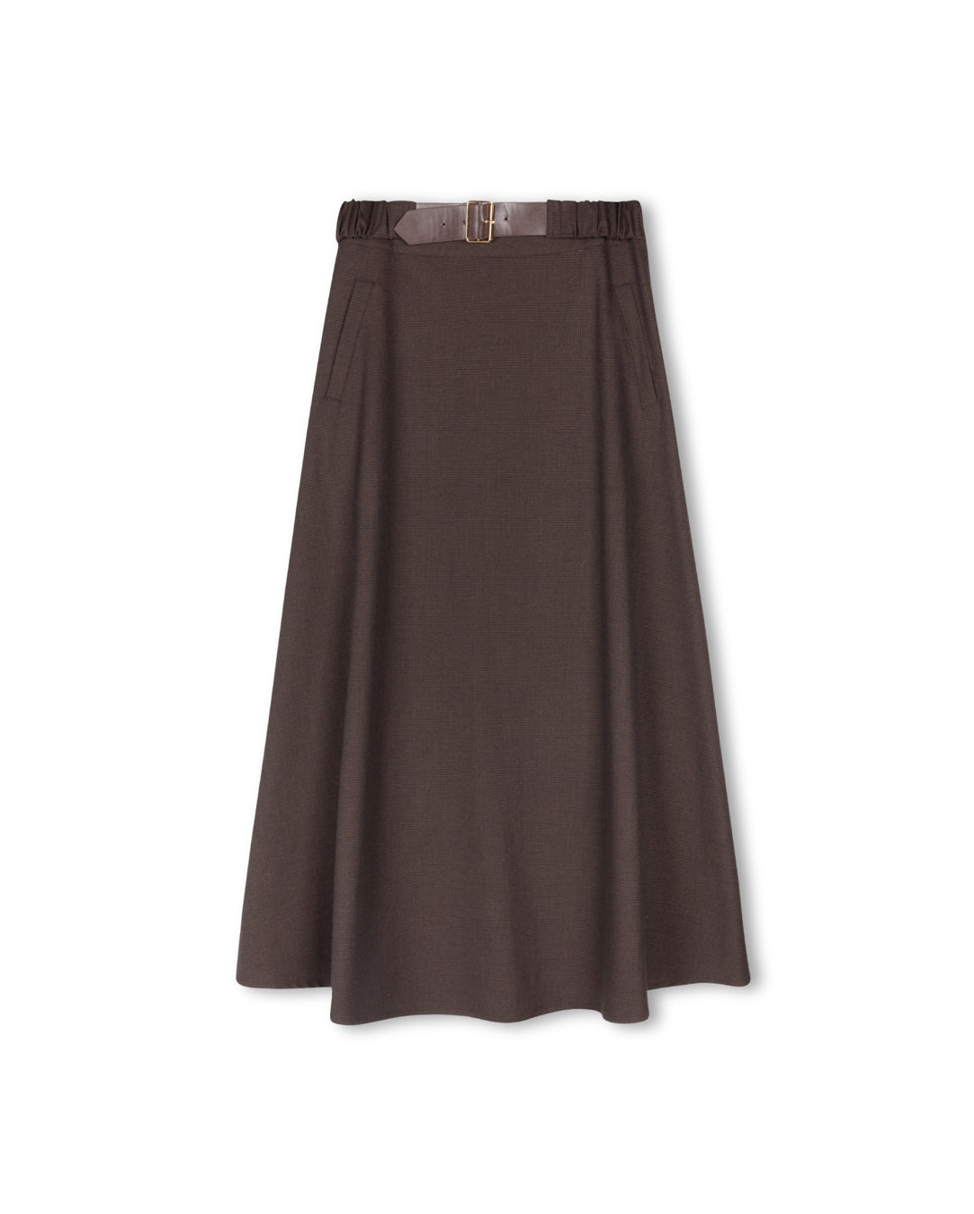 Elastic Belt Waisted Skirt