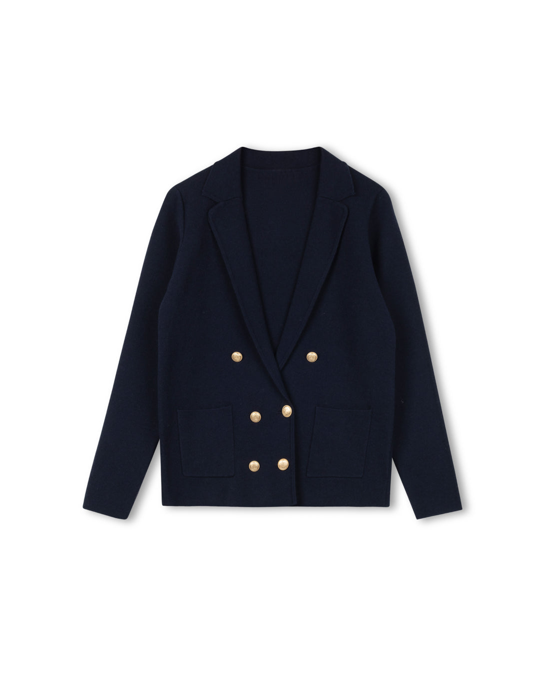Knit Trimmed Blazer