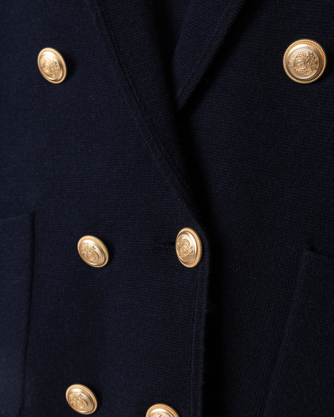 Knit Trimmed Blazer