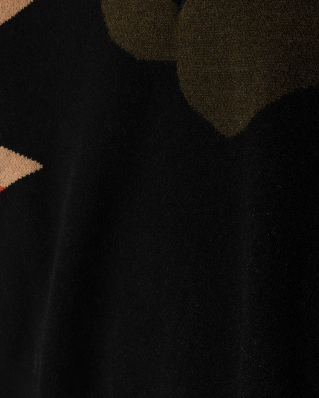 Wool Knit V-Neck Top