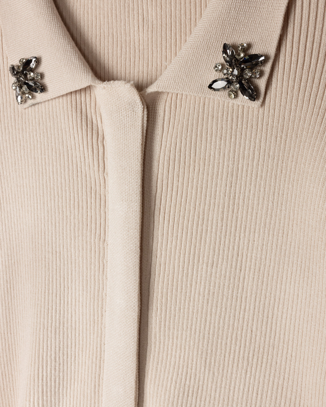 Rib Polo Cardigan