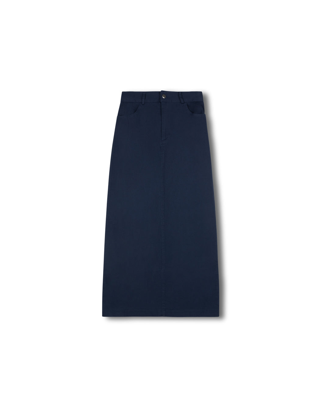 Denim Straight Maxi Skirt