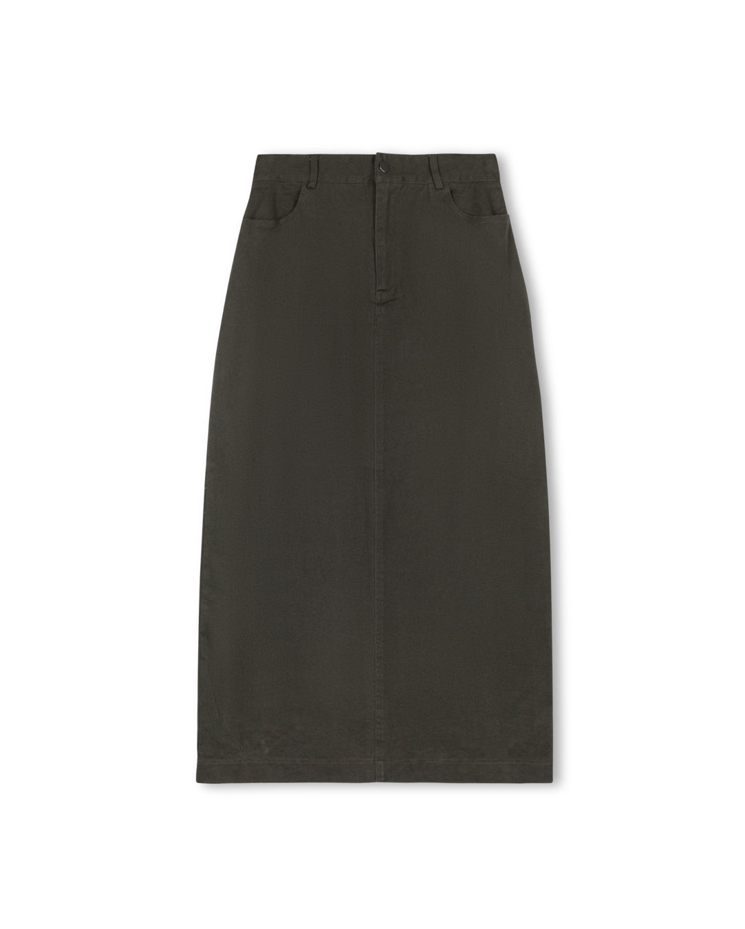 Denim Straight Maxi Skirt