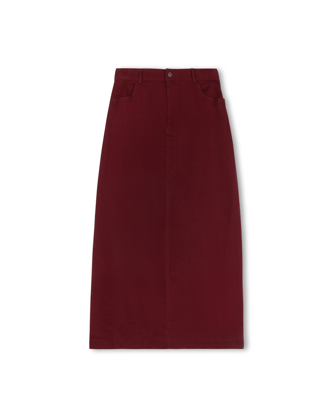 Denim Straight Maxi Skirt