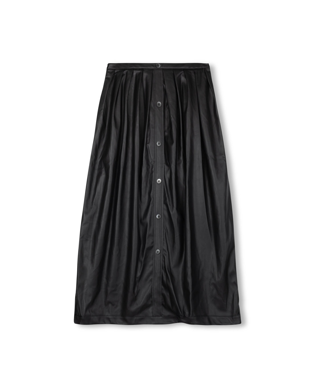 Leather Button Down Skirt