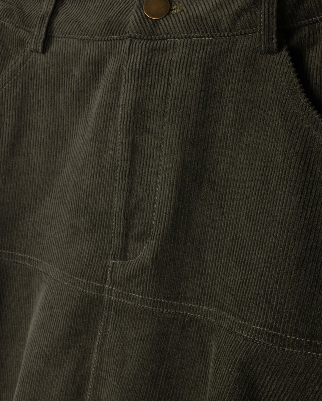 Corduroy Yolk Flairy Skirt